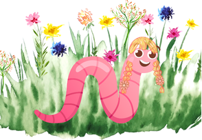 Wiesela der Regenwurm