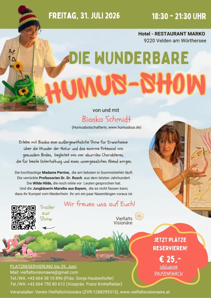 Eine Show über die Wunder der Natur und das enorme Potenzial von gesundem Boden