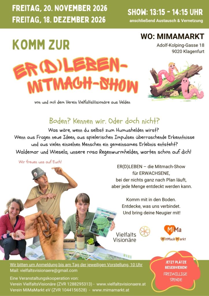 Er(d)lebenshow zum Mitmachen der VielfaltsVisionäre